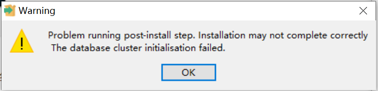 数据库群集初始化失败